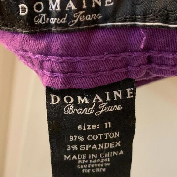 Domaine purple stretch jeans size 11 - Picture 6 of 6